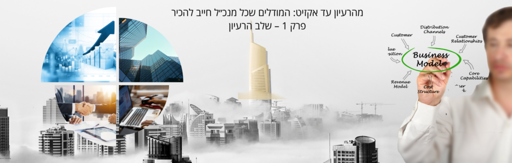 מהרעיון עד אקזיט: המודלים שכל מנכ״ל חייב להכיר – פרק 1 – שלב הרעיון