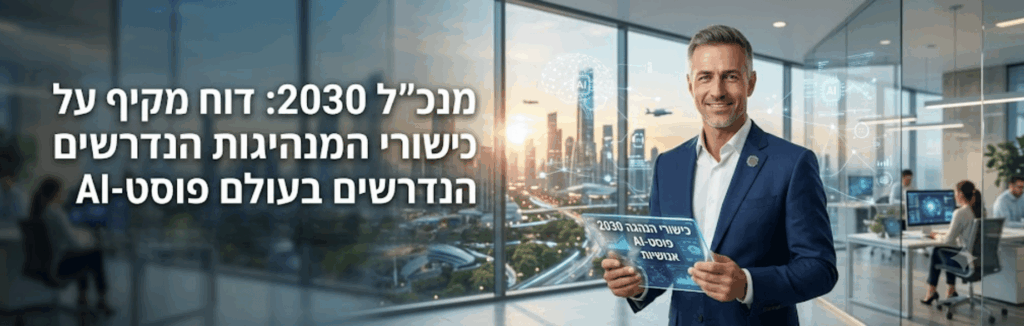 מנכ"ל 2030: דוח מקיף על כישורי המנהיגות הנדרשים בעולם פוסט-AI