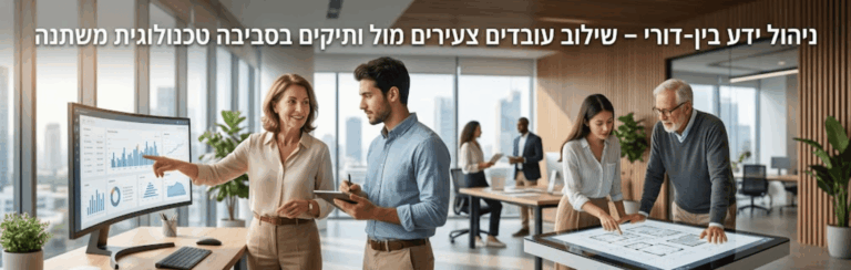 ניהול ידע בין-דורי – שילוב עובדים צעירים מול ותיקים בסביבה טכנולוגית משתנה