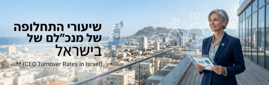 תחלופת מנכ"לים בישראל 2026: כמה זמן מנכ"ל מחזיק בתפקיד בפועל