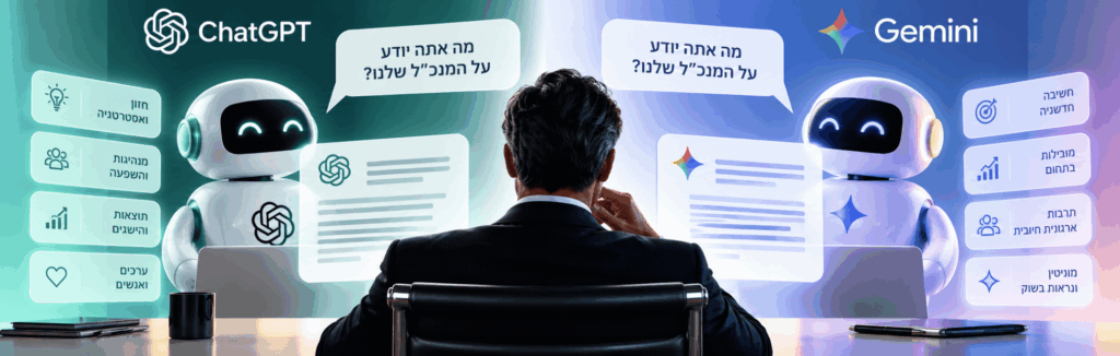 המנכ״ל בעיני ה-AI: מה ChatGPT ו-Gemini עונים כששואלים עליכם?